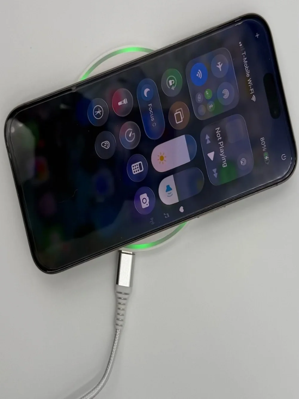 FDGAO 15W Magnetic Wireless Charging Pad QC 3.0 Adapter Apple Samsung